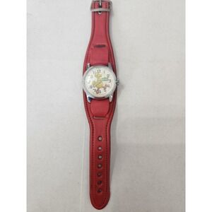 Vintage Bradley Big Bird Sesame Street Watch Red Band‎ Wristwatch Collectible